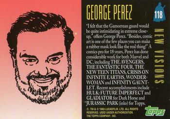 1993 Topps Star Wars Galaxy #118 George Perez Back