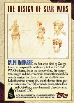 1993 Topps Star Wars Galaxy #15 Ralph McQuarrie Back