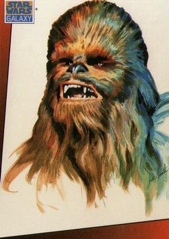 1993 Topps Star Wars Galaxy #8 Chewbacca Front