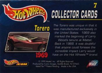 1999 Comic Images Hot Wheels #7 Torero Back