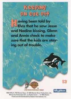 1995 SkyBox Free Willy 2: The Adventure Home #13 Keeping an eye out Back