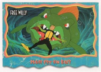 1995 SkyBox Free Willy 2: The Adventure Home #81 Meal for an Eel? Front