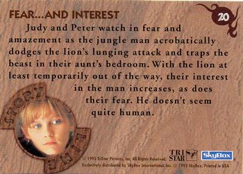 1995 SkyBox Jumanji #20 Fear ... and Interest Back