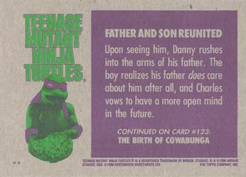 1990 Topps Teenage Mutant Ninja Turtles: The Movie #122 Father and Son Reunited Back