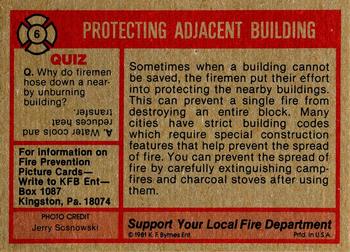 1981 K.F. Byrnes Fire Department #6 Protecting Adjacent Building Back