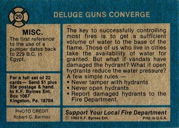 1982 K.F. Byrnes Fire Department #20 Deluge Guns Converge Back