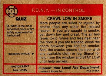 1986 K.F. Byrnes Fire Department #7 F.D.N.Y. - In Control Back