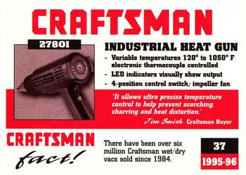 1995-96 Craftsman #37 Heat Gun Back