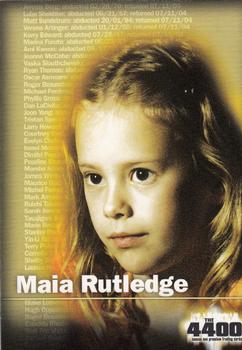 2006 Inkworks The 4400 Season 1 #5 Maia Rutledge Front