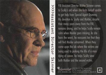 2008 Inkworks X-Files I Want to Believe #4 Assistant Director Skinner Back
