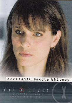 2008 Inkworks X-Files I Want to Believe #5 ASAC Dakota Whitney Front