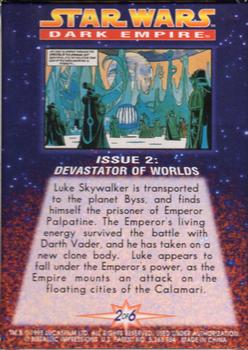 1995 Metallic Impressions Star Wars: Dark Empire #2 Devastator of Worlds Back