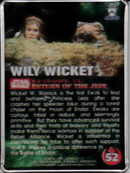 1994-96 Metallic Impressions Star Wars  #52 Wily Wicket Back