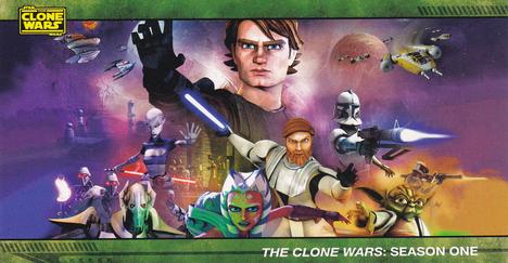 2009 Topps Widevision Star Wars: The Clone Wars #1 The Clone Wars: Season One Front