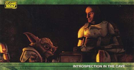 2009 Topps Widevision Star Wars: The Clone Wars #4 Introspection in the Cave Front