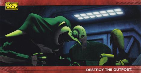 2009 Topps Widevision Star Wars: The Clone Wars #18 Destroy the Outpost! Front