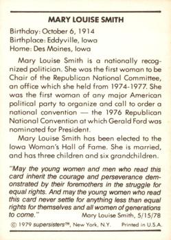1979 Supersisters #15 Mary Louise Smith Back