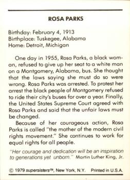 1979 Supersisters #27 Rosa Parks Back