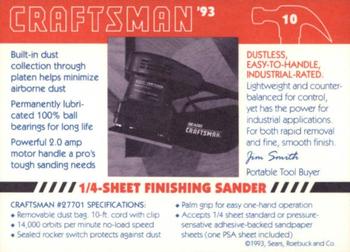 1993 Craftsman #10 Industrial Finishing Sander Back