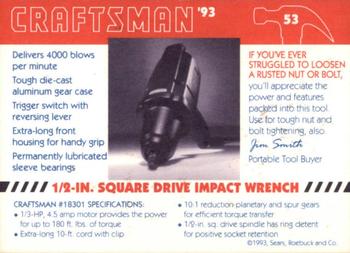 1993 Craftsman #53 Electric Impact Wrench Back