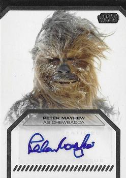 2012 Topps Star Wars: Galactic Files - Autographs #NNO15 Peter Mayhew Front