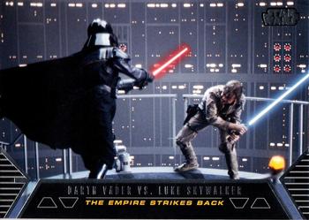 2012 Topps Star Wars: Galactic Files - Duels of Fate #DF-9 Darth Vader vs. Luke Skywalker Front