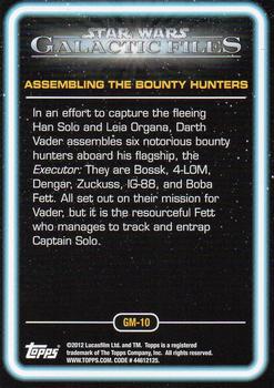 2012 Topps Star Wars: Galactic Files - Galactic Moments #GM-10 Assembling the Bounty Hunters Back