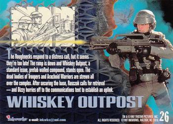 1997 Inkworks Starship Troopers #26 Whiskey Outpost Back