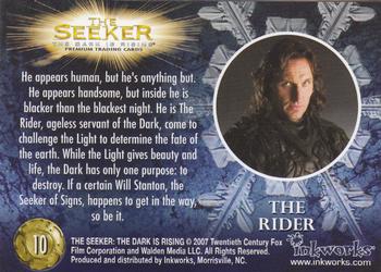 2007 Inkworks The Seeker Dark is Rising #10 The Rider Back