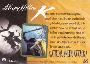 1999 Inkworks Sleepy Hollow #66 Katrina Under Attack! Back