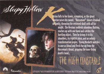 1999 Inkworks Sleepy Hollow #67 The High Constable Back