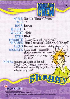 2003 Inkworks Scooby-Doo Mysteries & Monsters #3 Shaggy Back
