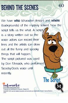2003 Inkworks Scooby-Doo Mysteries & Monsters #60 The Script Back