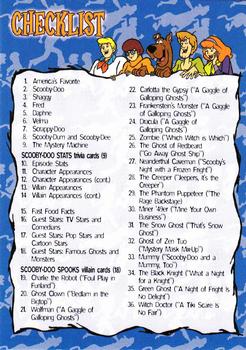 2003 Inkworks Scooby-Doo Mysteries & Monsters #72 Checklist Front