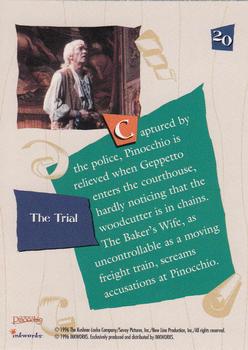 1996 Inkworks Pinocchio #20 The Trial Back