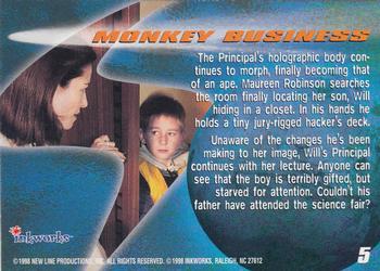 1998 Inkworks Lost in Space Movie #5 Monkey Business Back