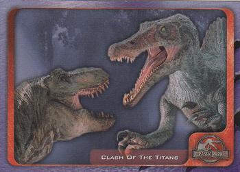 2001 Inkworks Jurassic Park III 3D #10 Clash Of The Titans Front