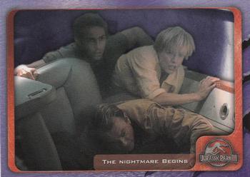 2001 Inkworks Jurassic Park III 3D #7 The Nightmare Begins Front