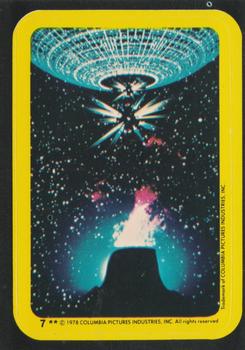 1978 Topps Close Encounters of the Third Kind - Stickers #7 The mother ship releases smaller vehicles Front