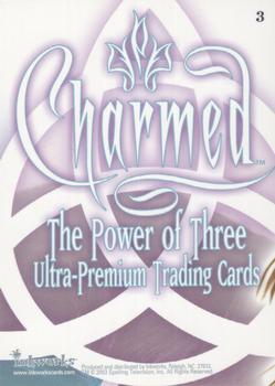 2003 Inkworks Charmed Power of Three #3 Piper Halliwell: Molecular Inhibition Back