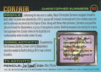 1995 Ultra X-Men Chromium - Gold Signature #50 Corsair Back