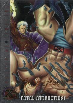 1995 Ultra X-Men Chromium - Gold Signature #86 Fatal Attractions Front