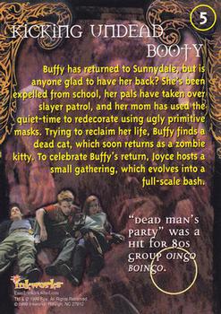 1999 Inkworks Buffy the Vampire Slayer Season 3 #5 Kicking Undead Booty Back