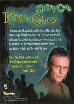 2000 Inkworks Buffy the Vampire Slayer Season 4 #69 Rupert Giles Back