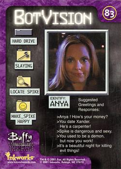 2001 Inkworks Buffy the Vampire Slayer Season 5 #83 Anya Back