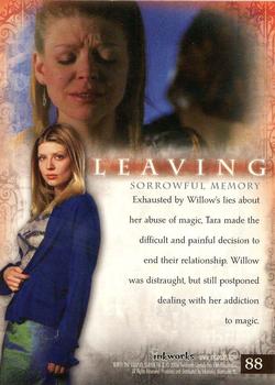 2006 Inkworks Buffy the Vampire Slayer Memories #88 Leaving Back