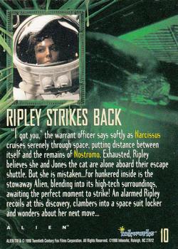 1998 Inkworks Alien Legacy #10 Ripley Strikes Back Back
