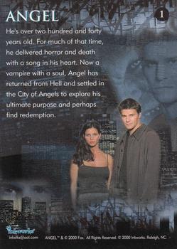 2000 Inkworks Angel Season 1 #1 Angel Back