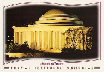 2001 Inkworks American Pride #25 Thomas Jefferson Memorial Front