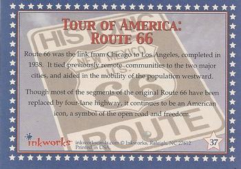 2001 Inkworks American Pride #37 Route 66 Back